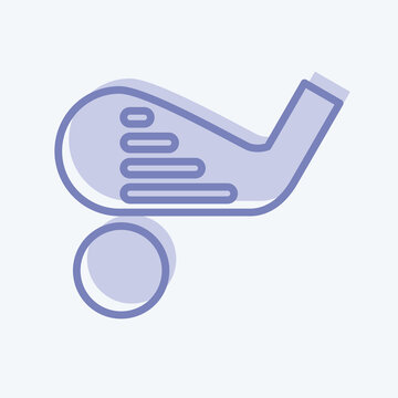 Icon Hosel. related to Sports Equipment symbol. two tone style. simple design editable. simple illustration