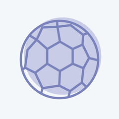Fototapeta premium Icon Soccer Ball. related to Sports Equipment symbol. two tone style. simple design editable. simple illustration