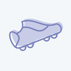 Icon Soccer Boots. related to Sports Equipment symbol. two tone style. simple design editable. simple illustration