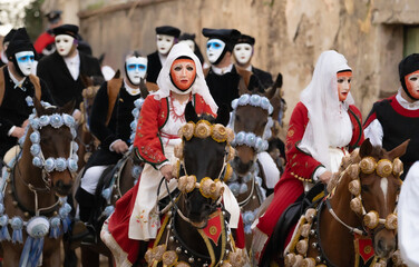 riders of the Sartiglia race directed by su componidori.