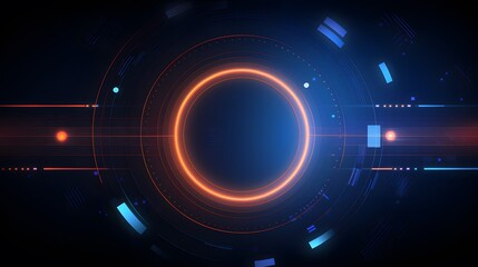 Abstract technology background circles digital hi-tech technology design background. concept innovation. vector illustration
