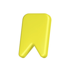 bookmark favorite list save icon 3d symbol