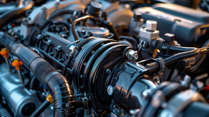 A precision-engineered engine control module (ECM), with advanced programming and real-time monitoring, optimizing fuel delivery and ignition timing for maximum efficiency and power output