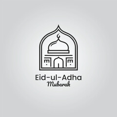 eid ul adha mubarak  vector graphics tshirt logo design social media post