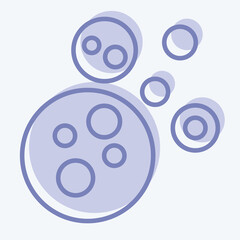 Icon Meteorites. related to Space symbol. two tone style. simple design editable. simple illustration