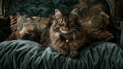 Feline Elegance Portrait of Aristocracy - obrazy, fototapety, plakaty