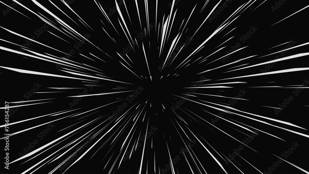 Aufkleber abstract comic book flash explosion blast radial lines. comic radial speed lines. graphic explosion 
