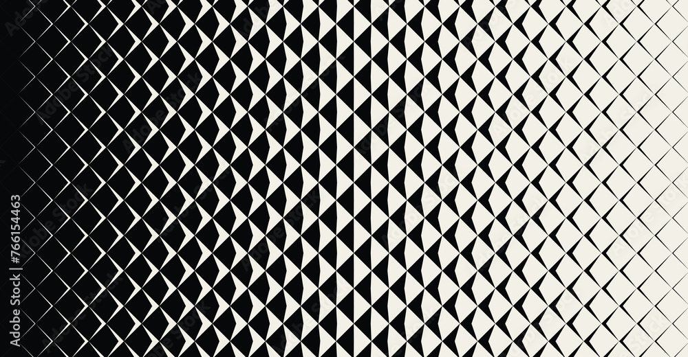 Poster seamless pattern of scales. the illusion of the diamond gradient. rhombus.