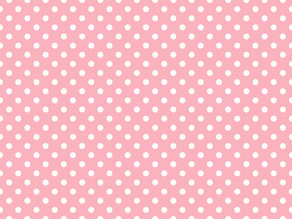 texturised white color polka dots over light pink background © Claudio Divizia