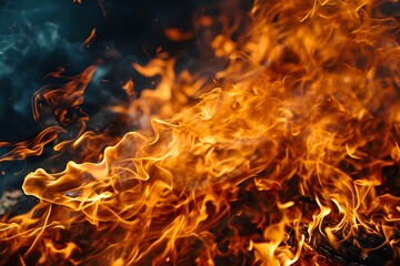 a close up of fire