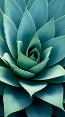 Desert Jewel: Captivating Agave Plant Thriving under Blue Sky
