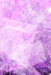 Purple background with textured transparent squares in random layers