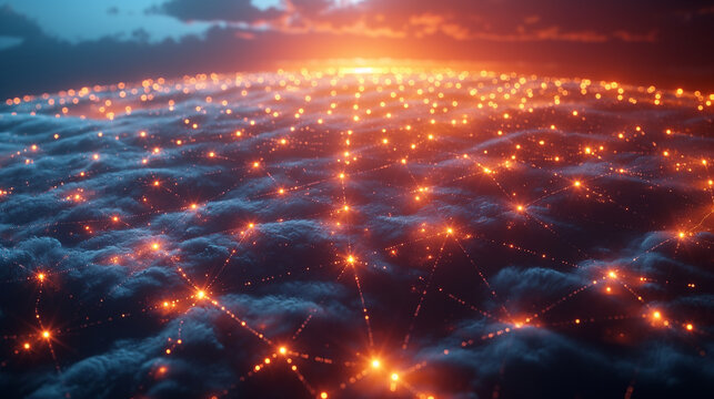 Cloud cost management and cloud cost optimization Software Development, Web Coding 3D concept illustration of collaboration via internet or cloud storage. remote work