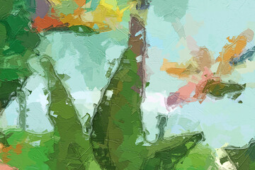 Oil paintings and various flowers, animals, fruits, roses, peonies, and flowers are beautiful