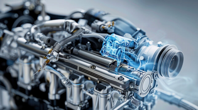 A precision-engineered fuel injection system, with high-flow injectors and advanced engine management, delivering power and efficiency