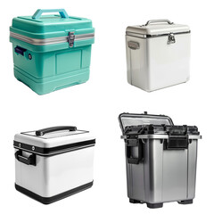 set of containers - portable coolers isolated