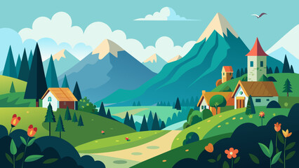 Crafting an Enchanting Hill Station Scene Your Guide to Captivating Landscapes