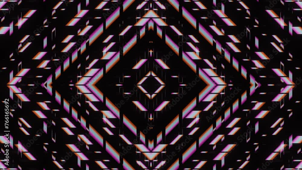 Poster a seamless loop 3d rendered animation featuring a striking black and orange abstract background with