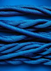 a blue rope with blue rope on it is wrapped in blue rope