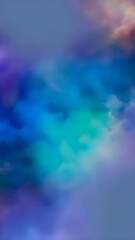 a picture of a purple and green colored sky with a blue and purple cloud in the background