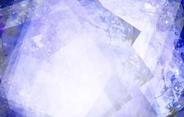 Purple background with textured transparent squares in random layers