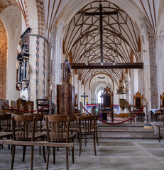 Interior of St. Catherine's Church (Kościół Św. Katarzyny) in Gdansk - 766170032