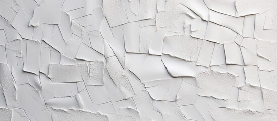 A close up of a monochrome grey wall with a cracked texture resembling a rock pattern. The...