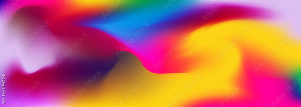 Poster bright colorful holographic background. abstract colored liquid gradient creative banner. blurred so