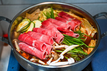 Delicious Taiwanese Beef Brush Hot Pot