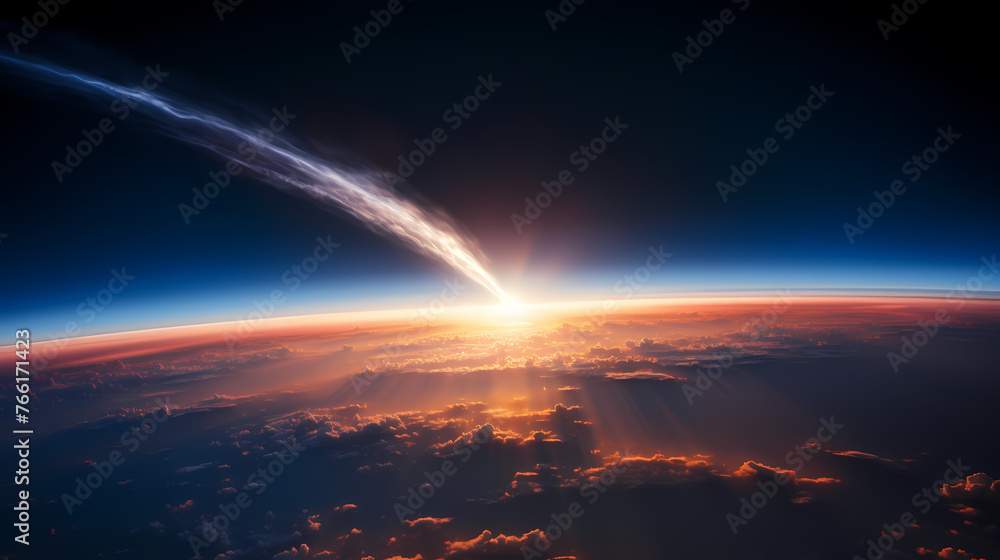 Aufkleber abstract background with colorful glow
