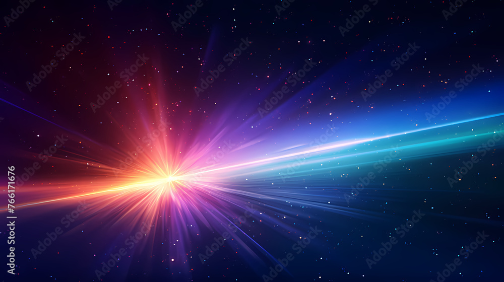 Poster abstract background with colorful glow