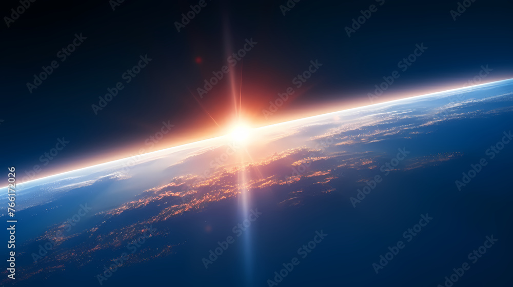 Poster abstract background with colorful glow