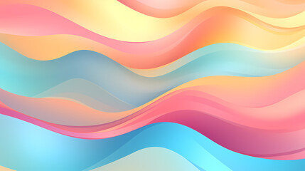 Obraz premium Comfortable light pastel color abstract shapes geometric pattern texture doodle graphics