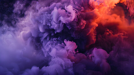 Fototapeta na wymiar Charcoal powder smoke texture, generative ai image