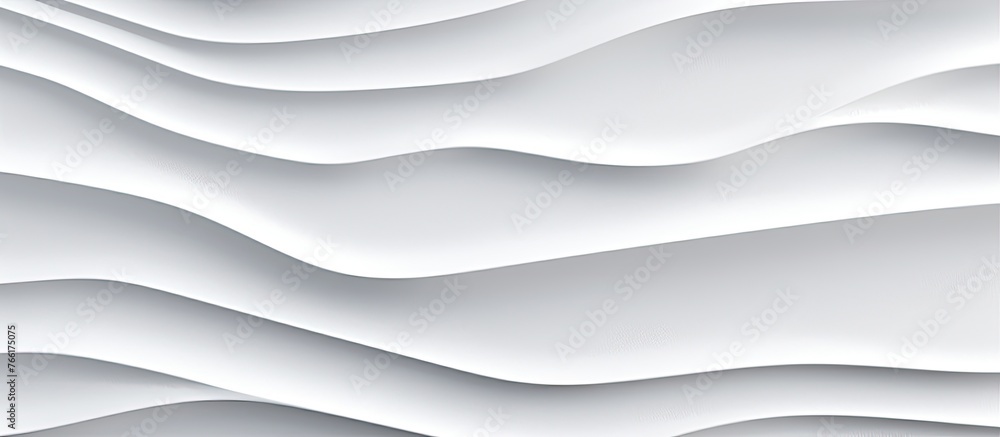 Poster minimalist concept featuring a close up of a plain white wall with subtle wavy lines in an abstract 