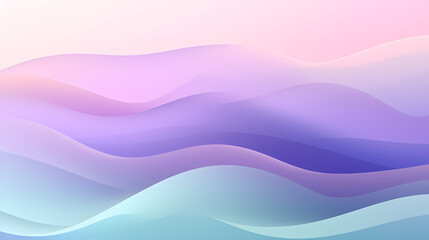 Watercolor background with various waves and wave shapes