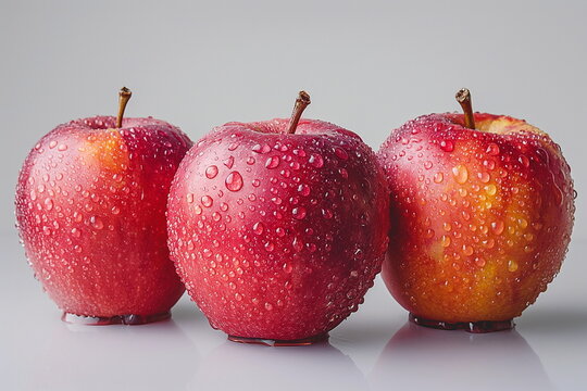 A Hyper-Detailed Apple Close-Up, Fresh From the Orchard