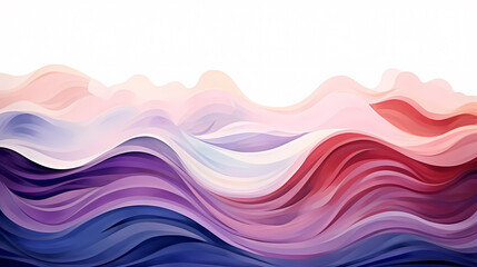 Fototapeta premium Gradient colorful abstract wallpaper with multicolored wavy surface