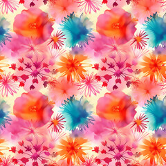 Obraz na płótnie Canvas Seamless Shibori pattern, tie dye allover, textile, Shibori allover, dye pattern, watercolour pattern,design Abstract Print