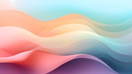 Vibrant retro abstract wavy background