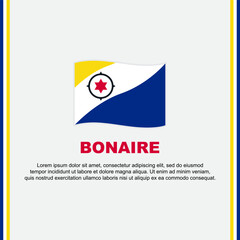 Bonaire Flag Background Design Template. Bonaire Independence Day Banner Social Media Post. Bonaire Cartoon