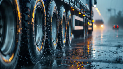 A durable rubber seal, lining the edges of the truck's doors, keeping out dust, water, and noise
