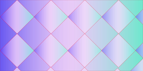 background of rhombuses in pink blue. Seamless polygonal retro background.