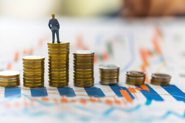 Stack of coinsBitcoin is a convenient payment in the global economic market. Virtual digital currency and financial investment trading concept. Abstract cryptocurrency with background