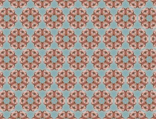 Wallpaper or background in a soft blue tone, donut pattern, for fabric patterns, tile patterns, gift wrapping paper, and more.