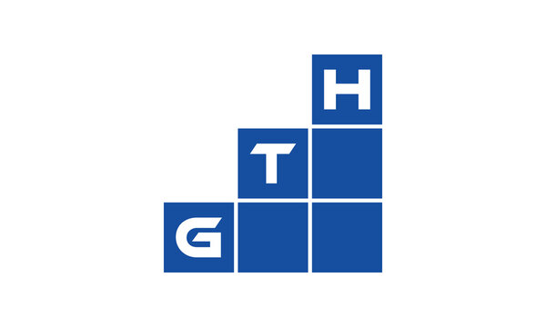 GTH initial letter financial logo design vector template. economics, growth, meter, range, profit, loan, graph, finance, benefits, economic, increase, arrow up, grade, grew up, topper, company, scale