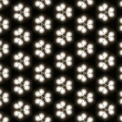 Black wallpaper or background. Beautiful and exotic patterns Light-up flowers for fabric patterns, tile patterns, gift wrapping, and more.