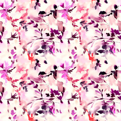 Seamless Shibori pattern, tie dye allover, textile, Shibori allover, dye pattern, watercolour pattern,design Abstract Print