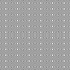 Seamless geometric pattern. Black and white background. Vector illustration.