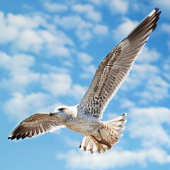 Fototapeta premium seagull flying in the sky